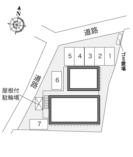 ★手数料０円★伊勢原市上粕屋　月極駐車場（LP）